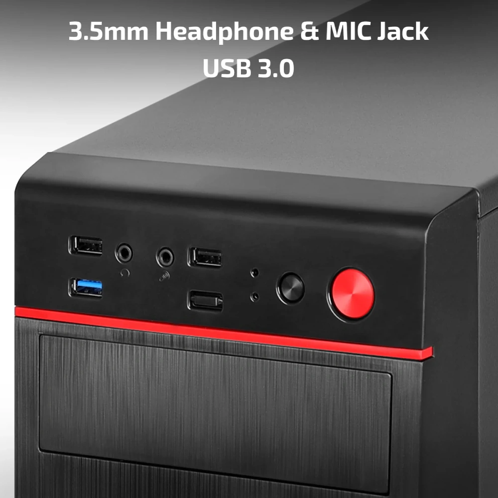 Iball Cabinet With Smps AT : 20 Black view 5